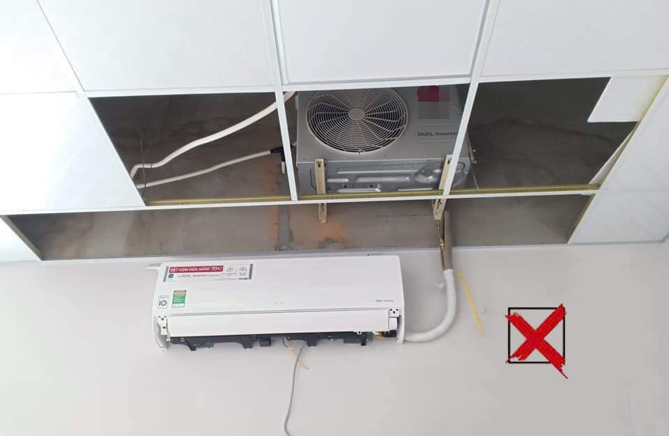 Lắp đặt không chính xác Lắp đặt không chính xác